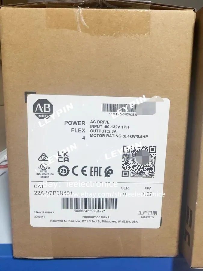 Частотный преобразователь 22A-V2P3N104 Allen Bradley PowerFlex 4 0.4KW 0.5HP AC