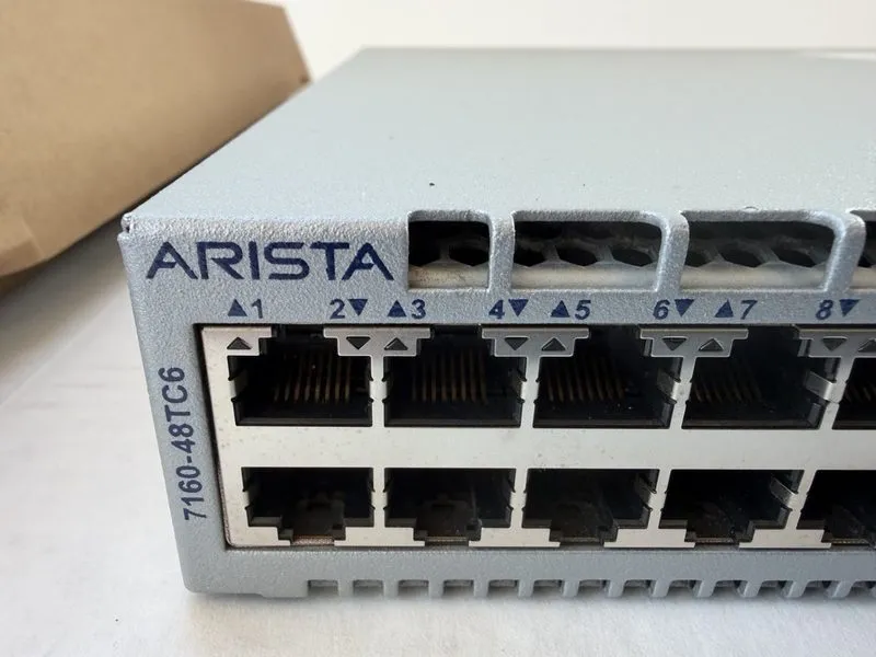 Коммутатор Arista DCS-7160-48TC6-F 48 Port 1/10G RJ45 6 QSFP 100G F-R Air Networ — фото лота 1