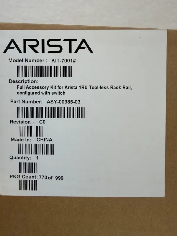 Коммутатор Arista DCS-7160-48TC6-F 48 Port 1/10G RJ45 6 QSFP 100G F-R Air Networ — фото лота 4