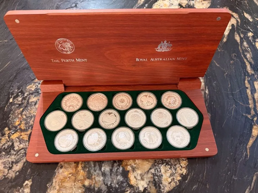 Лабораторный прибор Sydney 2000 Olympic silver proof coin set of 16 coins, 506.1 — фото лота 1