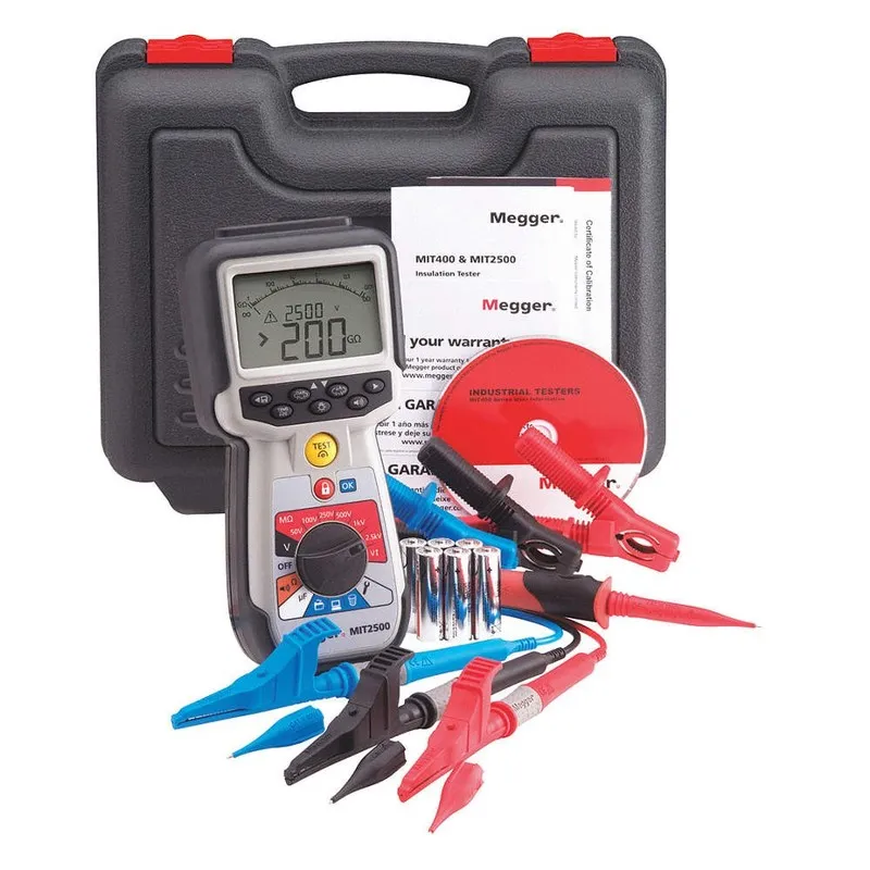 Тестер Megger MIT2500 Insulation Tester, 4.25" Width, 9.00" Length — фото лота 1