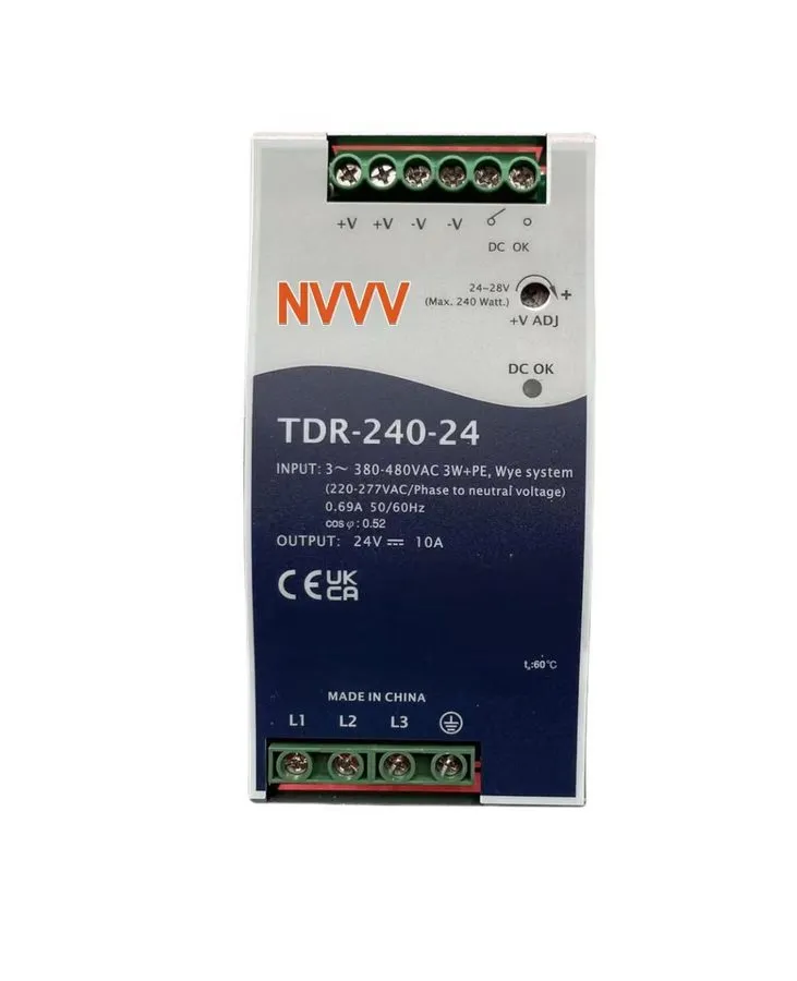 Блок питания Industrial 240W 24V DC PSU 3-Phase Wide Range Input 380-480VAC TDR-