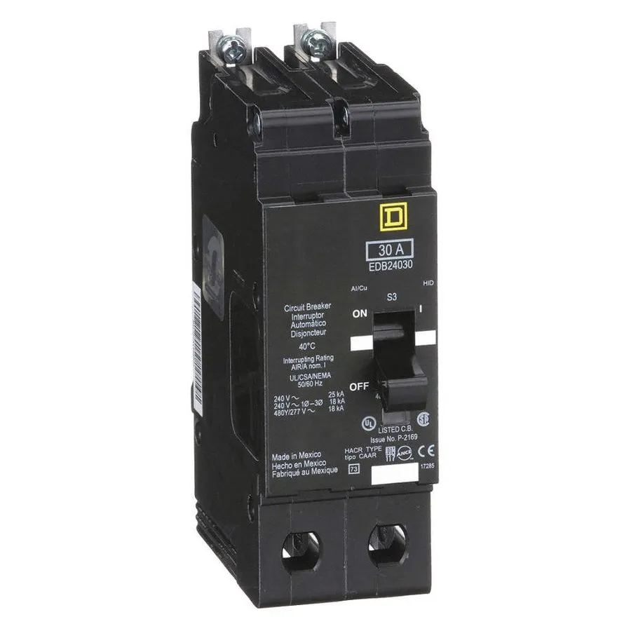 Автоматический выключатель SQUARE D EDB24030 Circuit Breaker,30A,Bolt On,277/480