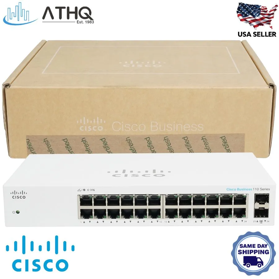 Коммутатор Cisco CBS110-24T Unmanaged 24-Port Gigabit Ethernet Switch