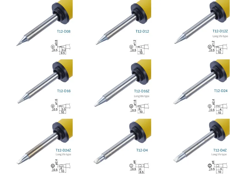 Паяльная станция Hakko T12 Series Shape D Soldering Tip, для FM-2027 FM-2028, Co