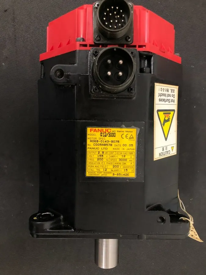 Серводвигатель FANUC AC SERVO MOTOR a12/3000 A06B-0143-B075