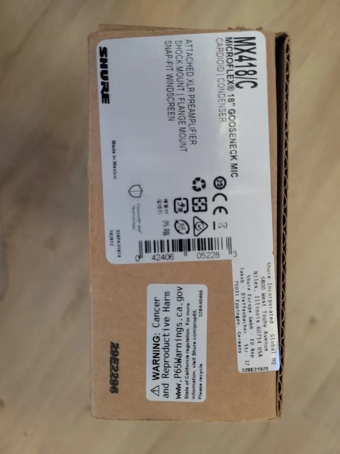 Маршрутизатор Shure Microflex MX418/C Condenser 150 Gooseneck Microphone w196