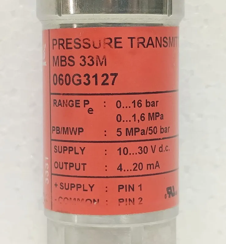 Датчик давления Danfoss MBS33M 060G3127 Pressure Transmitter 0...16 bar