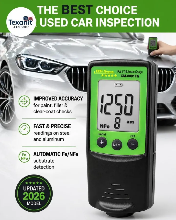 Толщиномер Paint Thickness Gauge CM-8801FN — фото лота 1