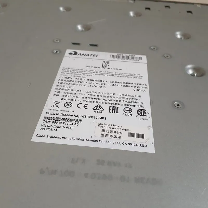 Коммутатор Cisco Catalyst WS-C3650-24PS-E 24 Port PoE+ Gigabit Switch — фото лота 3