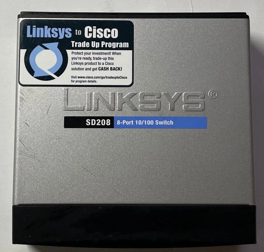 Коммутатор Cisco SD208 8 Port 10/100 Unmanaged Desktop Switch, v1.2, 100389