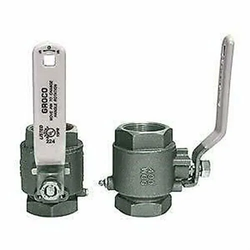 Клапан GROCO 2" NPT Stainless Steel In-Line Ball Valve [IBV-2000-S] — фото лота 1