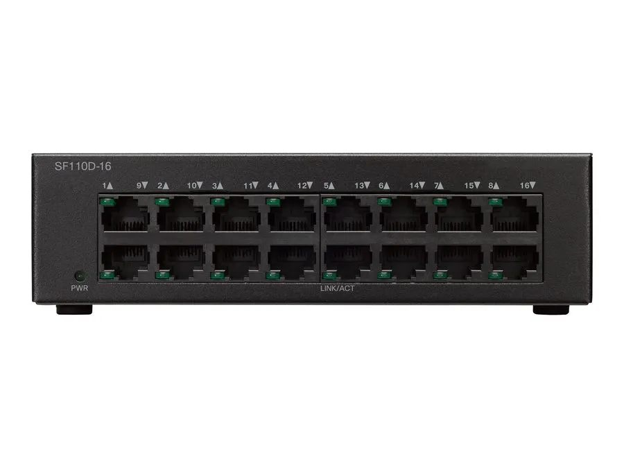 Коммутатор CISCO SF110D-16 16 Port Ethernet Desktop Switch