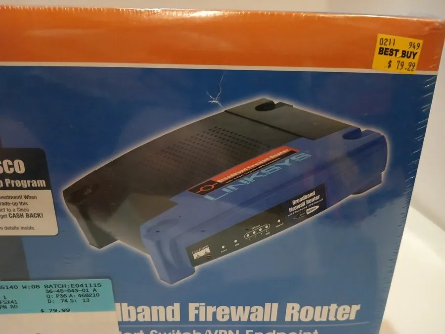Маршрутизатор Cisco Linksys BEFSX41 Broadband Firewall Router 4-Port 10/100
