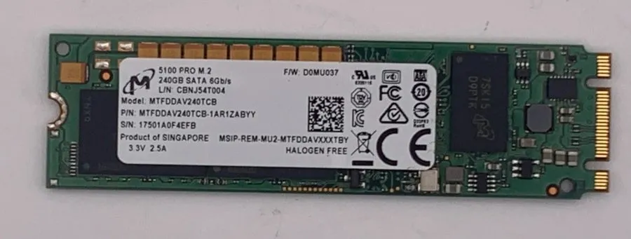 Сервер Dell PowerEdge R740 BOSS 240GB M.2 SATA SSD 0CM88M Micron MTFDDAV240TCB