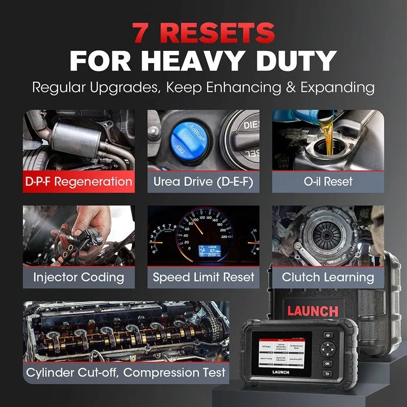 Диагностический сканер LAUNCH CRP129HD Heavy Duty Truck Diesel Scanner Diagnosti — фото лота 2