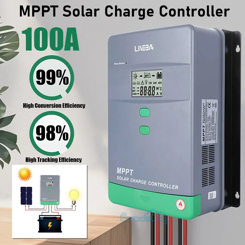 Аккумулятор MPPT 100A/60A/30A Solar Charge Controller — фото лота 1