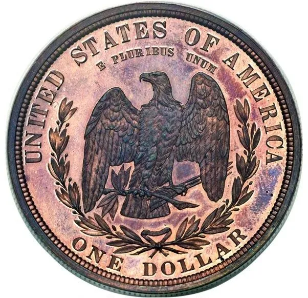 Лабораторный прибор 1879 $1 J-1606 Pattern PCGS PR66RB (CAC) Absolutely Superb P — фото лота 1