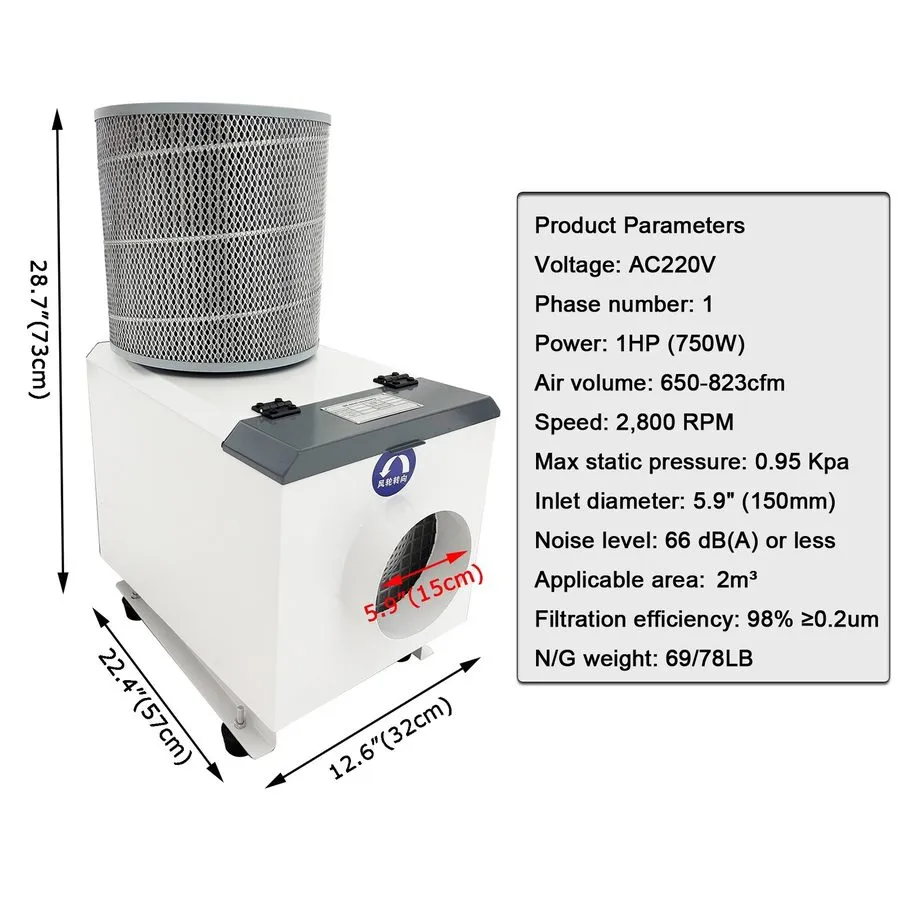 Оборудование ЧПУ CNC Processing Center Oil Mist Purifier (220V, 1HP, 1PH, 650-82 — фото лота 1