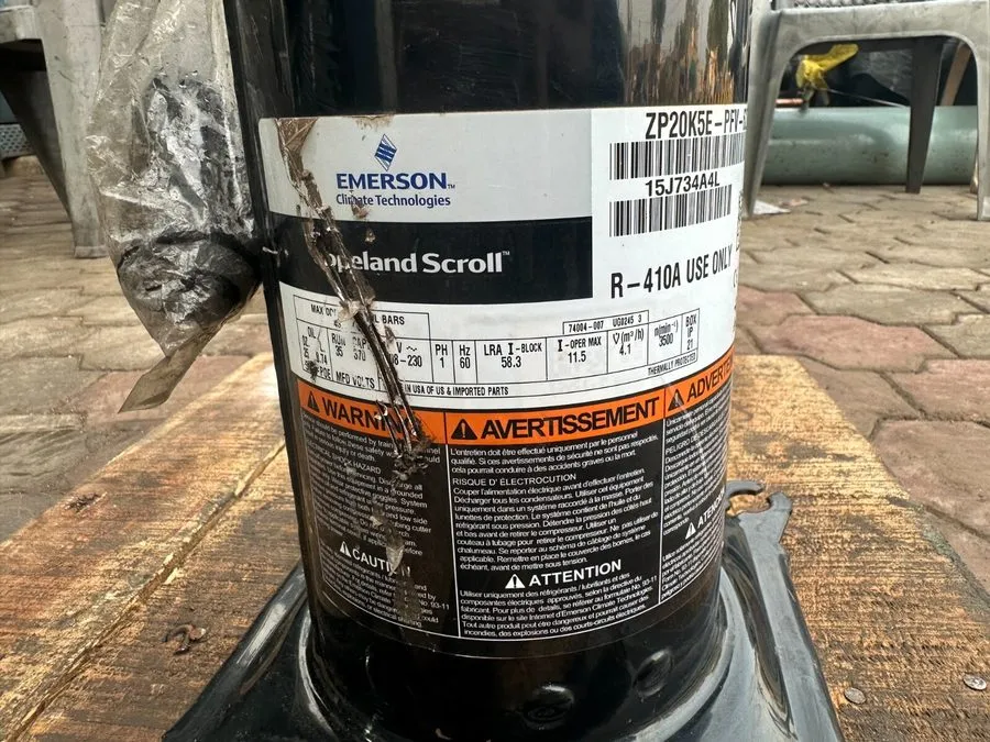 Компрессор COPELAND SCROLL COMPRESSOR ZP20K5E-PFV-622 — фото лота 2