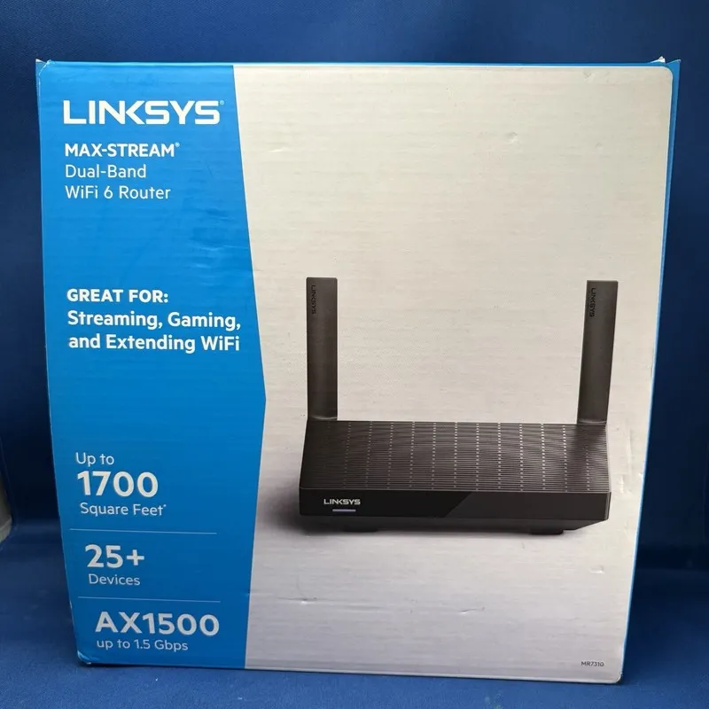 Маршрутизатор Linksys AX1500 MAX-Stream Mesh WiFi 6 Router (MR7310) Up to 1700 s