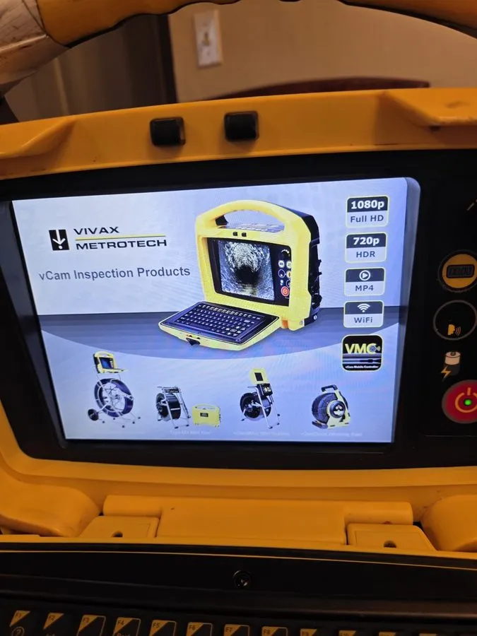 Камера для телеинспекции труб Vivax Metrotech Monitor Model vCam-6 ONLY No Sewer — фото лота 2