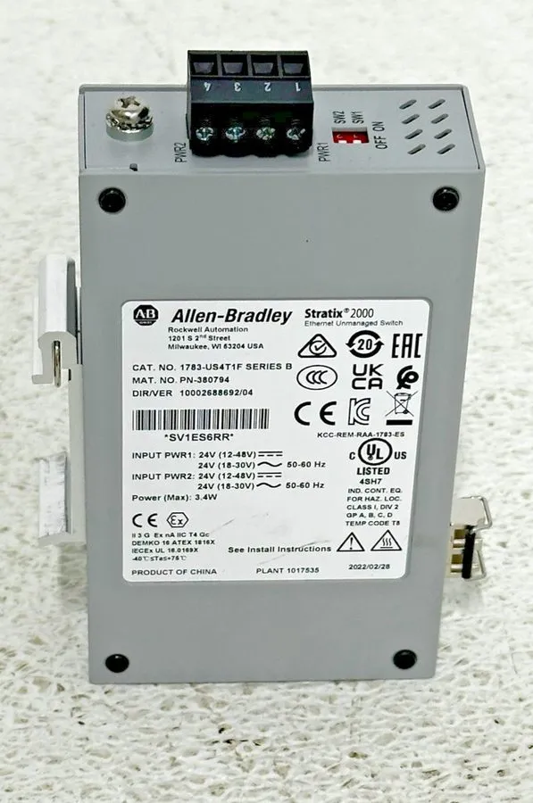 Коммутатор Allen Bradley 1783-US4T1F Stratix 2000 Ser B Unmanaged Eithernet Swit