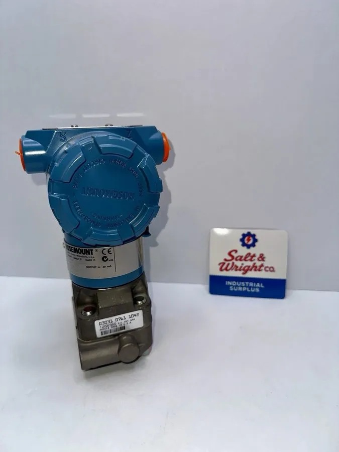 Датчик давления Rosemount 3051CG4A22A1AE5 HART Pressure Transmitter 0–300 PSI 10 — фото лота 1