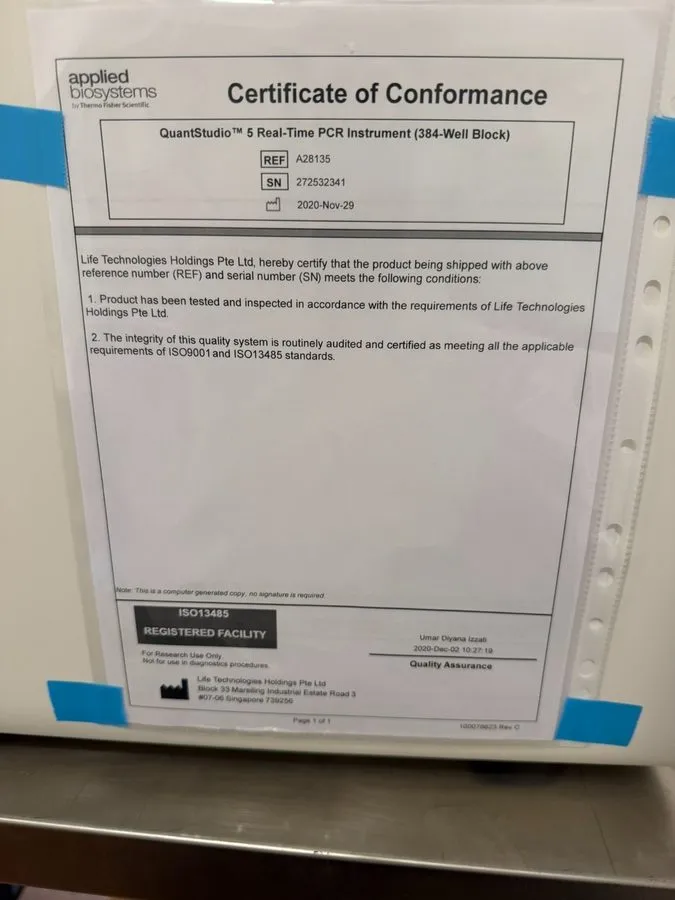 Амплификатор Applied Biosystems QuantStudio 7 Flex Real-Time PCR System 384-Well — фото лота 2