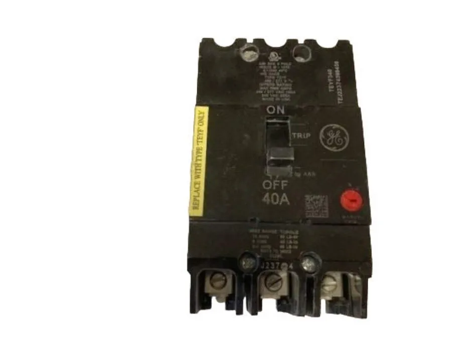 Автоматический выключатель TEYF340 General Electric 40 Amp 480V 3 Pole Thermal M