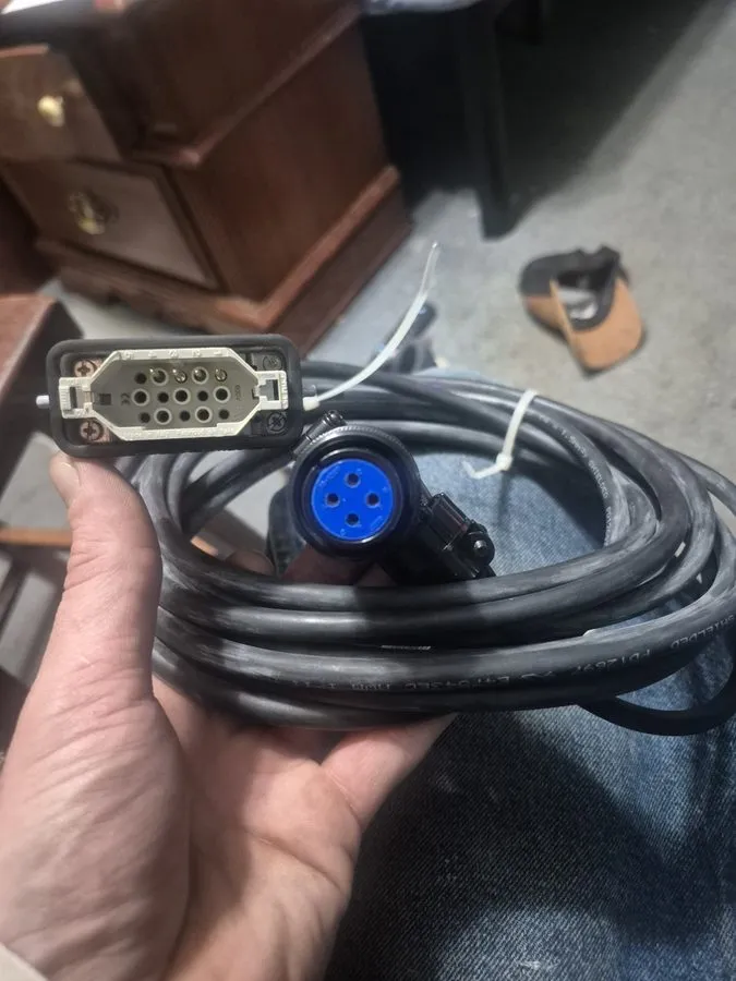 Разъём HARTING ATC-K795 ARP2 J3 cable W/Han connect and 17-pin female connector — фото лота 1