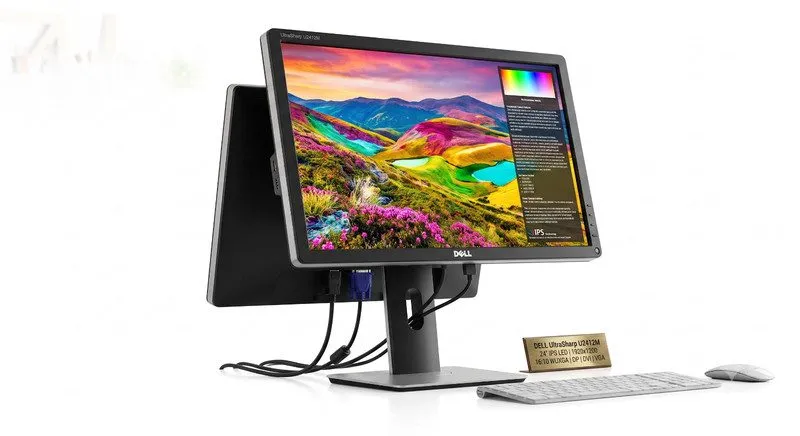 Монитор Dell Ultrasharp U2412M 24 inch Widescreen IPS LED Monitor 1920x1200