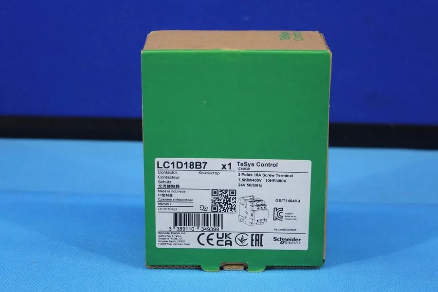 Контактор Schneider TeSys LC1D18 / LC1D18B7 18 Amp 3 Pole 120V AC Contactor