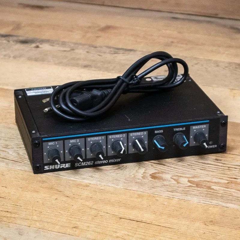 Микшерный пульт Shure SCM262 Microphone Mixer 2 SLIGHTLY DAMAGED KNOBS w5c