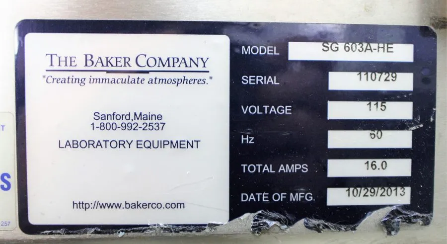 Лабораторный шкаф The Baker SG 603A-HE 6-foot Biosafety Cabinet Class II HEPA Fi — фото лота 1