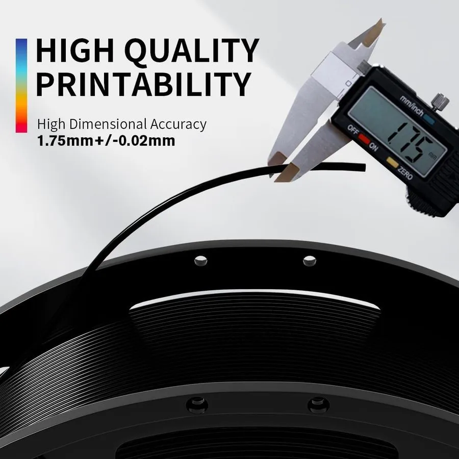 3D-принтер PLA+3D Printer Filament 1.75mm Bundle, Individually Vacuum Packed, Mu