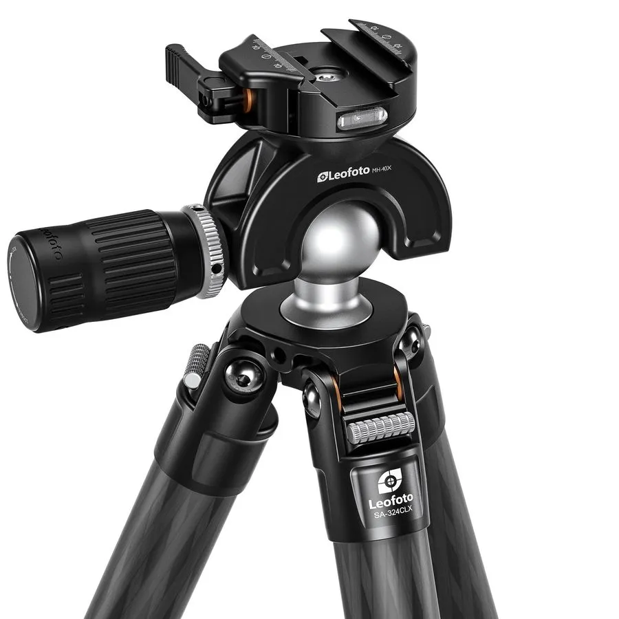 Оборудование видеонаблюдения Leofoto SA-324CLX/MH-X Outdoors Tripod w/ Dynamic B