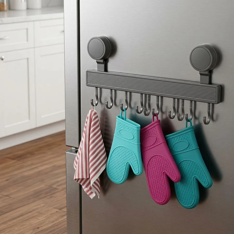 Вакуумная присоска 10-Hook Suction Cup Wall Mounted Coat Rack -No Drill Suction 
