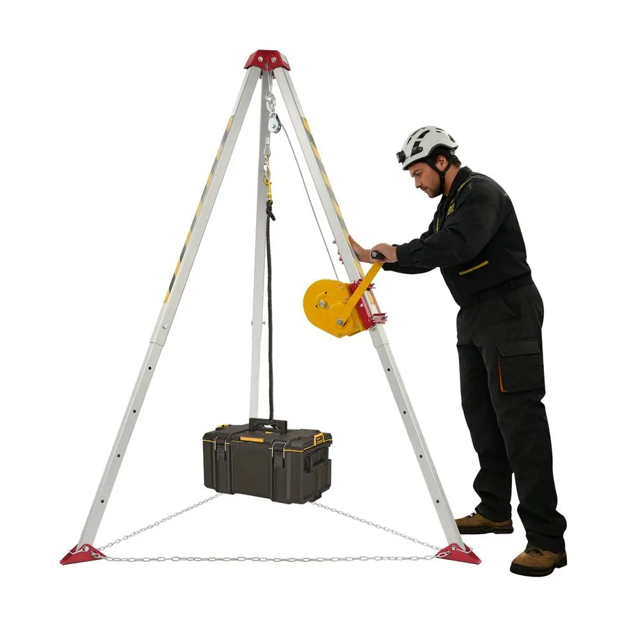 Оборудование видеонаблюдения Confined Space Tripod Kit Manual Legs Rescue Tripod — фото лота 2