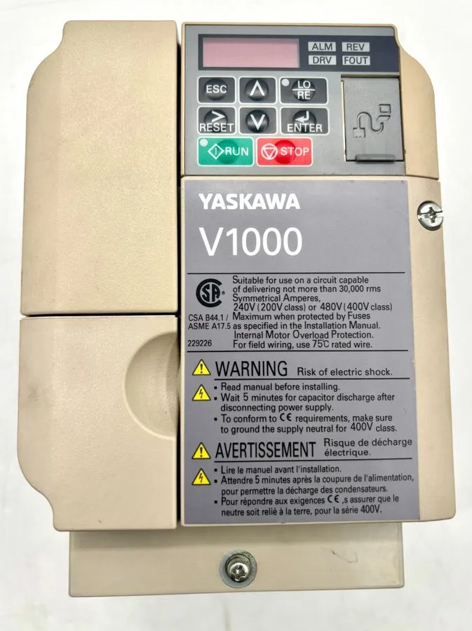 Частотный преобразователь YASKAWA / CIMR-VU4A0005FAA / V1000 / VariableFR