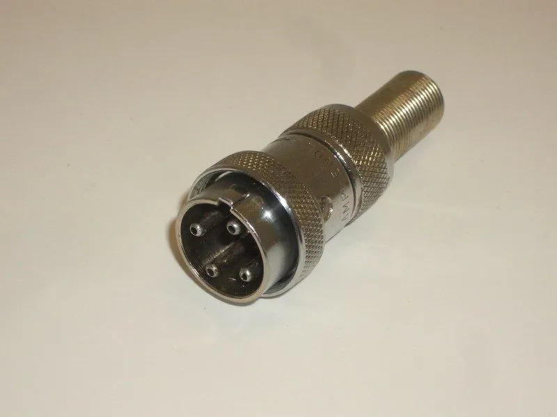 Разъём AMPHENOL 91-MC4M 4 PIN 3/8" MICROPHONE PLUG ELECTROVOICE 664 SHURE 545