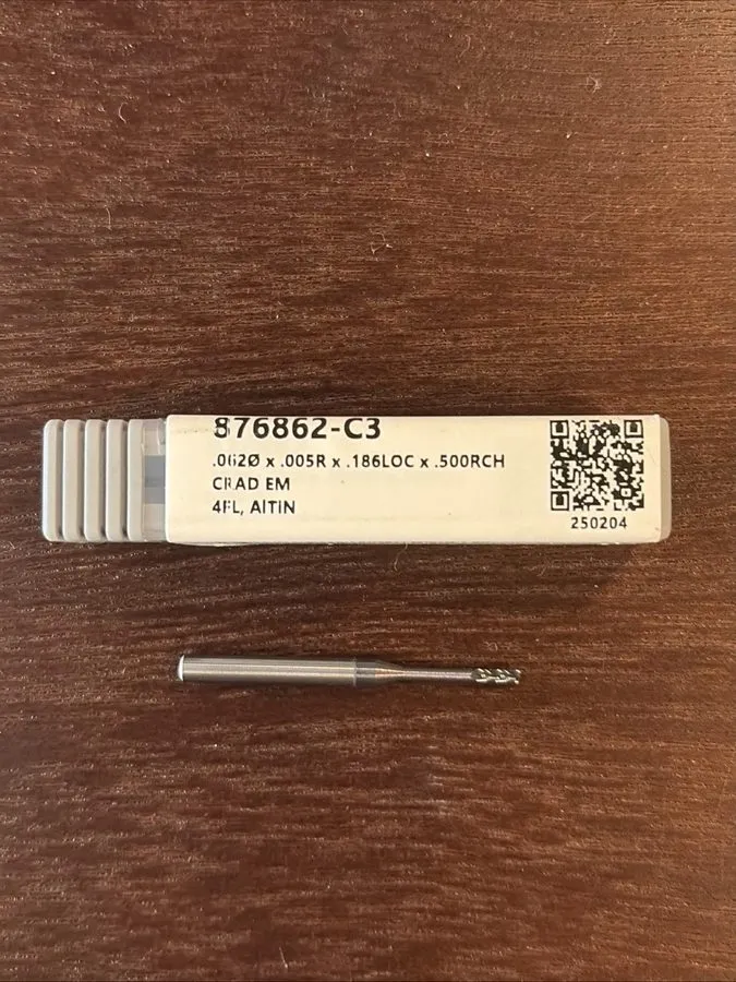 Режущий инструмент Harvey Tool HTC 876862-C3 Carbide Corner Radius End Mill 1/16