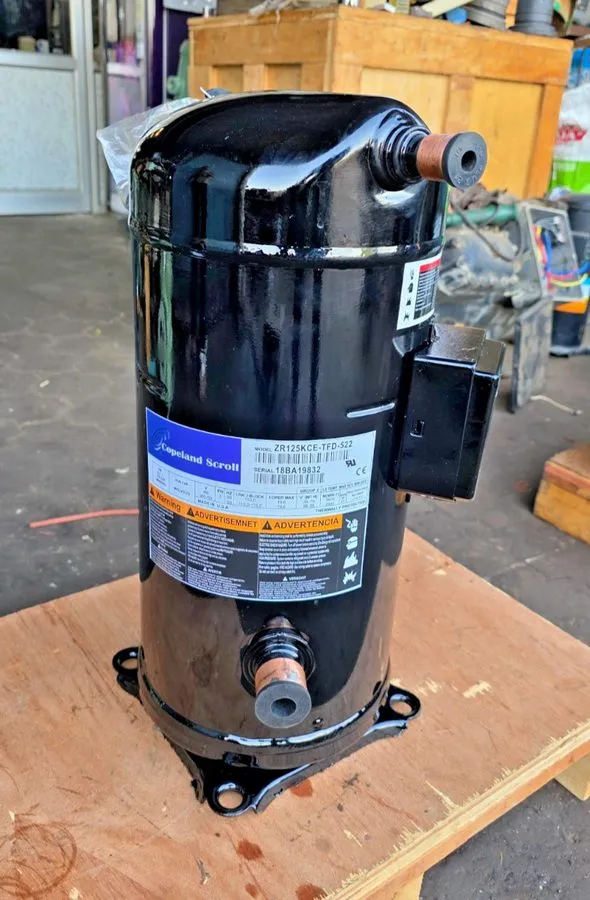 Компрессор COPELAND SCROLL COMPRESSOR ZR125KCE-TFD-522 460V 3PH — фото лота 1