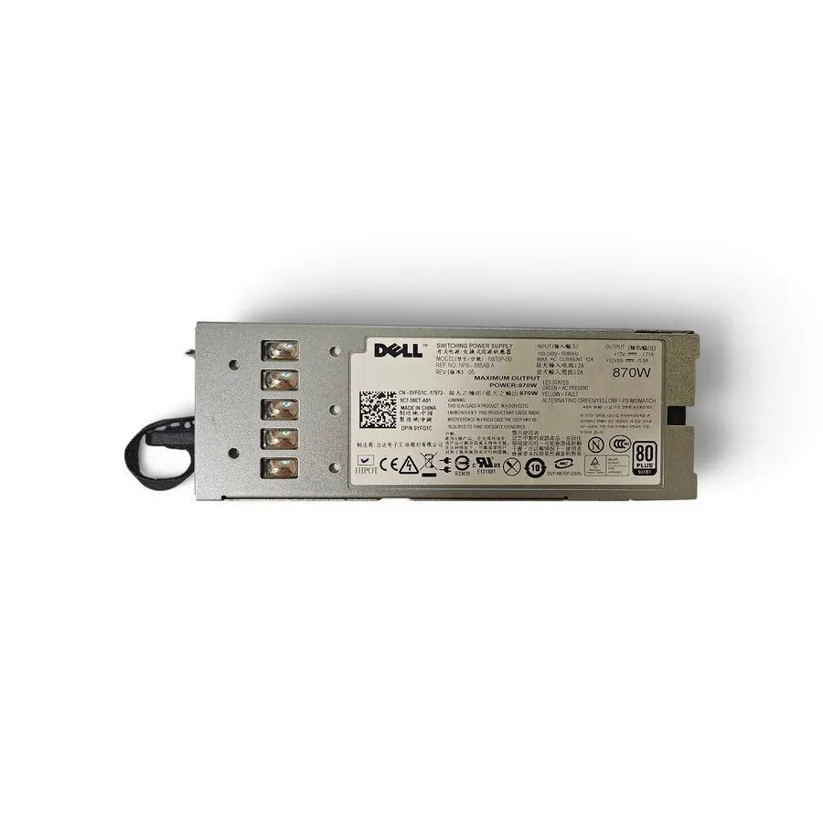 Блок питания SERVER POWER SUPPLY DELL 0YFG1C YFG1C 870WATT N870P-S0 POWEREDGE R7 — фото лота 1