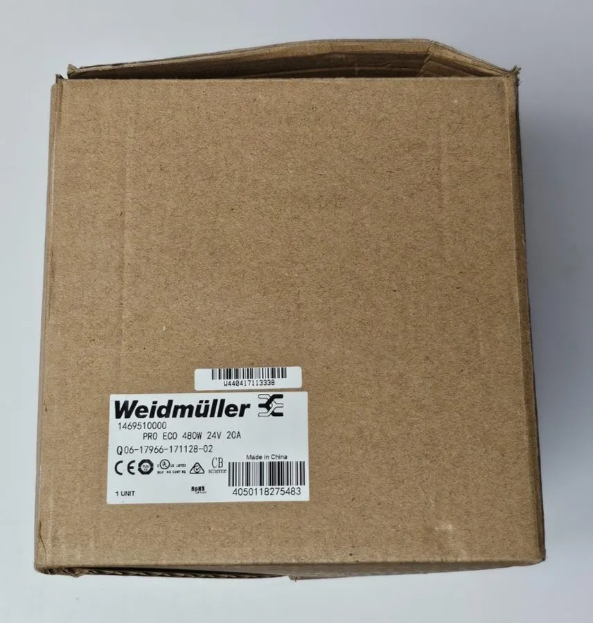 Блок питания Weidmüller 1469510000 PRO ECO 480W 24V 20A DIN Rail Power Supply — фото лота 2
