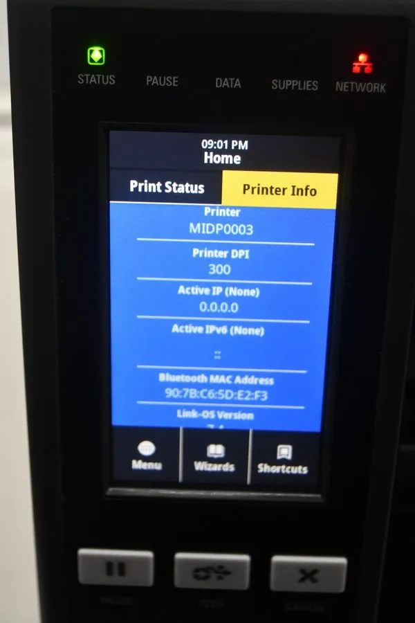 Принтер этикеток Zebra ZT411 ZT41143-T010000Z 300 DPI Thermal Direct Network Lab — фото лота 1