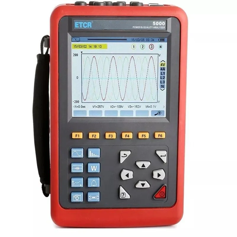 Анализатор ETCR5000 Power Quality Analyzer 3 Phase Power Energy Meter + Current 