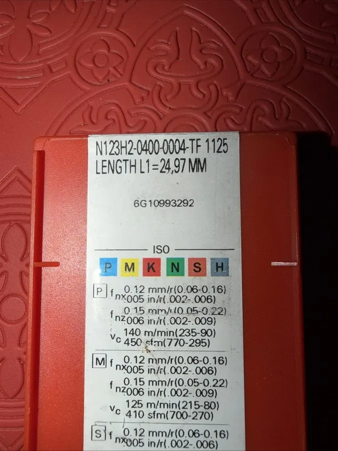 Режущий инструмент SANDVIK N123H2-0400-0004-TF Carbide Grooving Insert Grade 112
