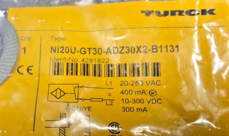 Датчик приближения Turck NI20U-GT30-ADZ30X2-B1131 Inductive Proximity Sensor 428