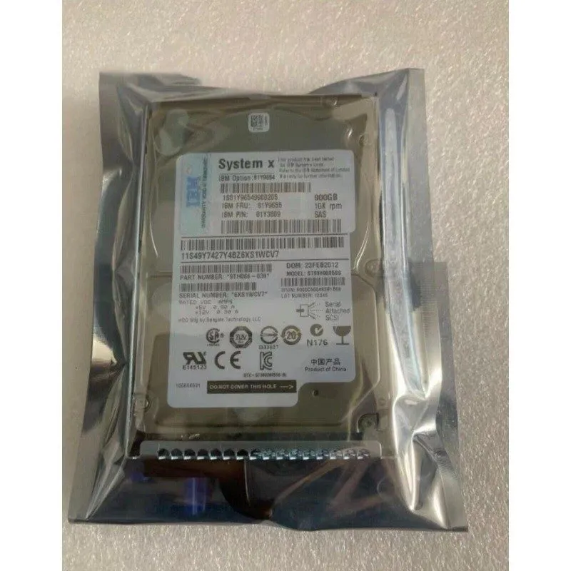 Жёсткий диск IBM 900GB 81Y9655 81Y9654 SAS 10K RPM 6G 2.5" SFF Hard Drive HDD — фото лота 4